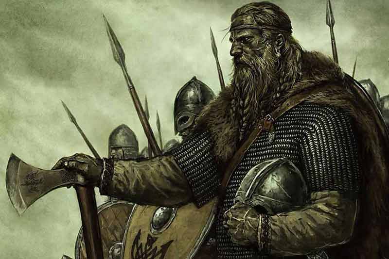 elderly viking with long full beard