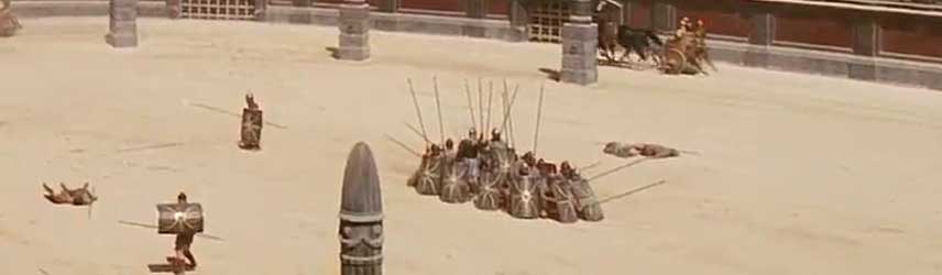 scene from movie gladiator in colosseum